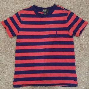 Polo Ralph Lauren Red/Navy Top - Size 6